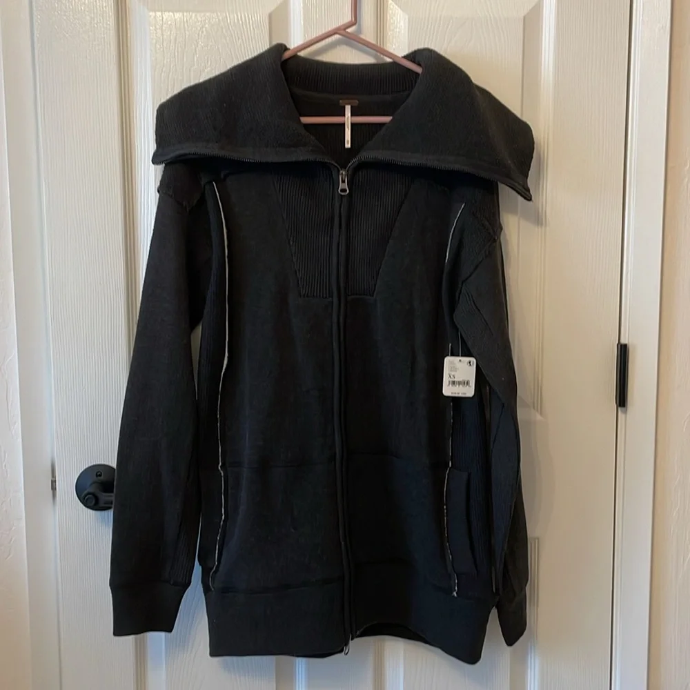 Free People Double Check Cardigan